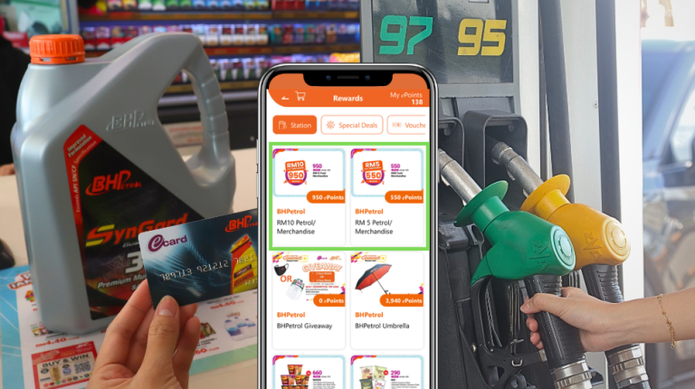 BHPetrol eCard app redeem petrol vouchers with ePoints collection