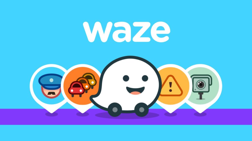 Driving Mobile App Waze Navigation