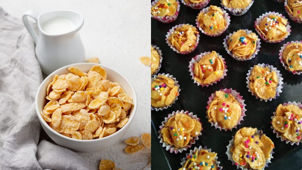 Honey cornflakes madu Raya cookies and breakfast cereal