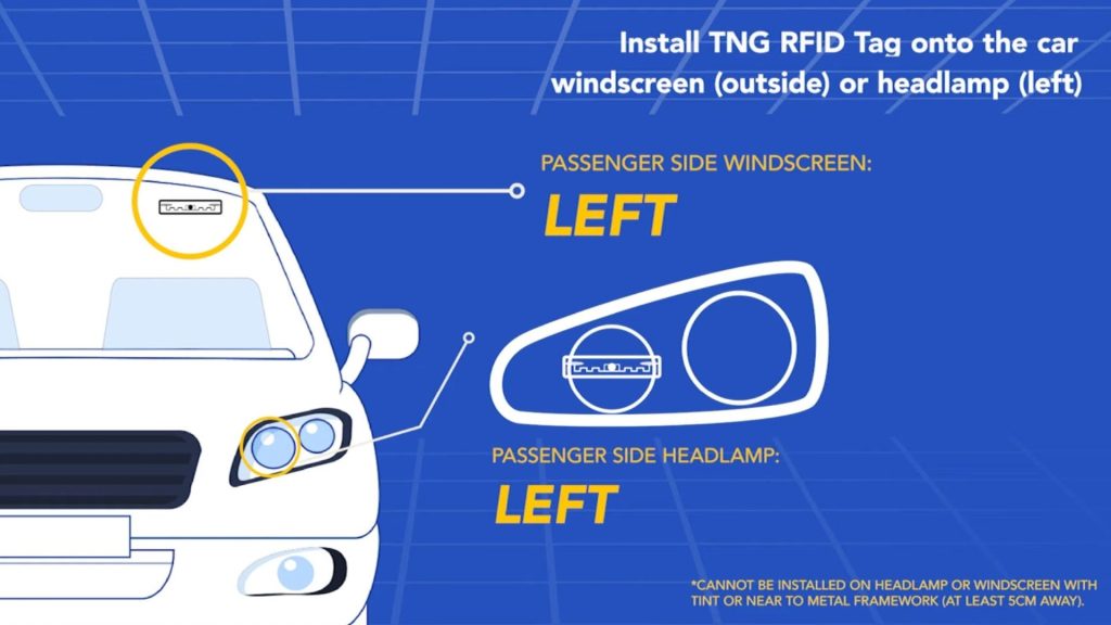 Place the RFID tag away from metal parts